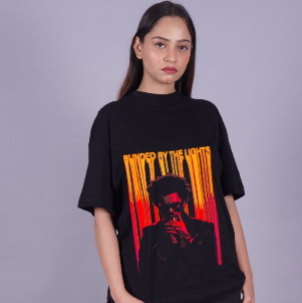 BLINDED BY THE LIGHT BLACK T- SHIRT(*)