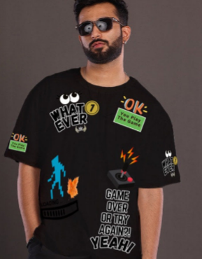 MEN'S GAME OVER OVERSIZED TEE-BLACK(*)