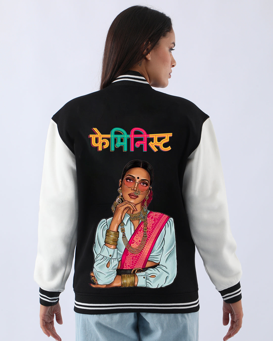 VINTAGE CLASSICS FEMINIST VARSITY JACKET