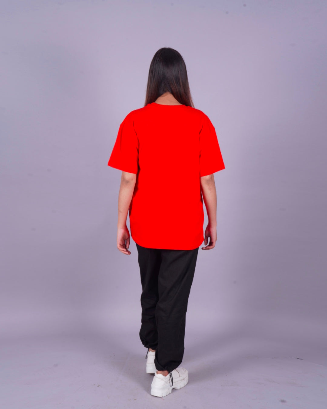 Women Japanese Dragon Oversized Co-Ord Set - Red and Black