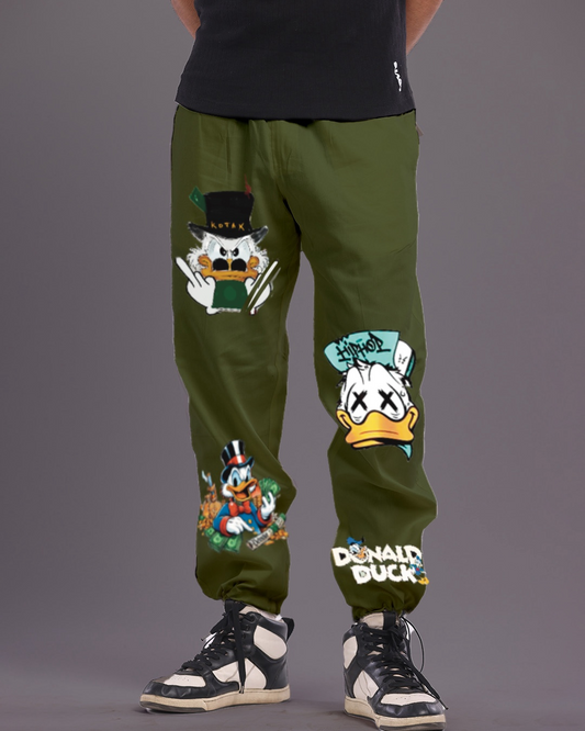 Men's Donald Duck Olive Cargo Pant(*)
