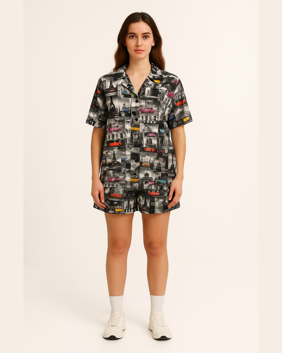 WOMEN GRAPHICS THEME ULTRASOFT 100% SILK CORD SET