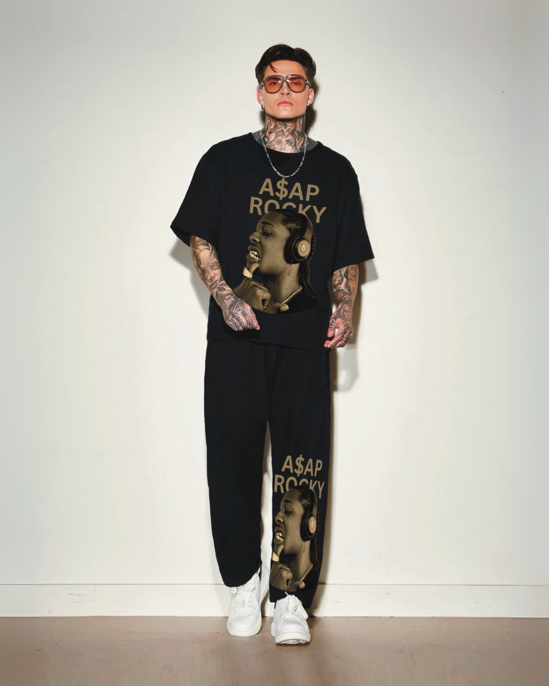 MEN'S ASAP ROCKY OVERSIZED CORDSET (BLACK AND BLACK)