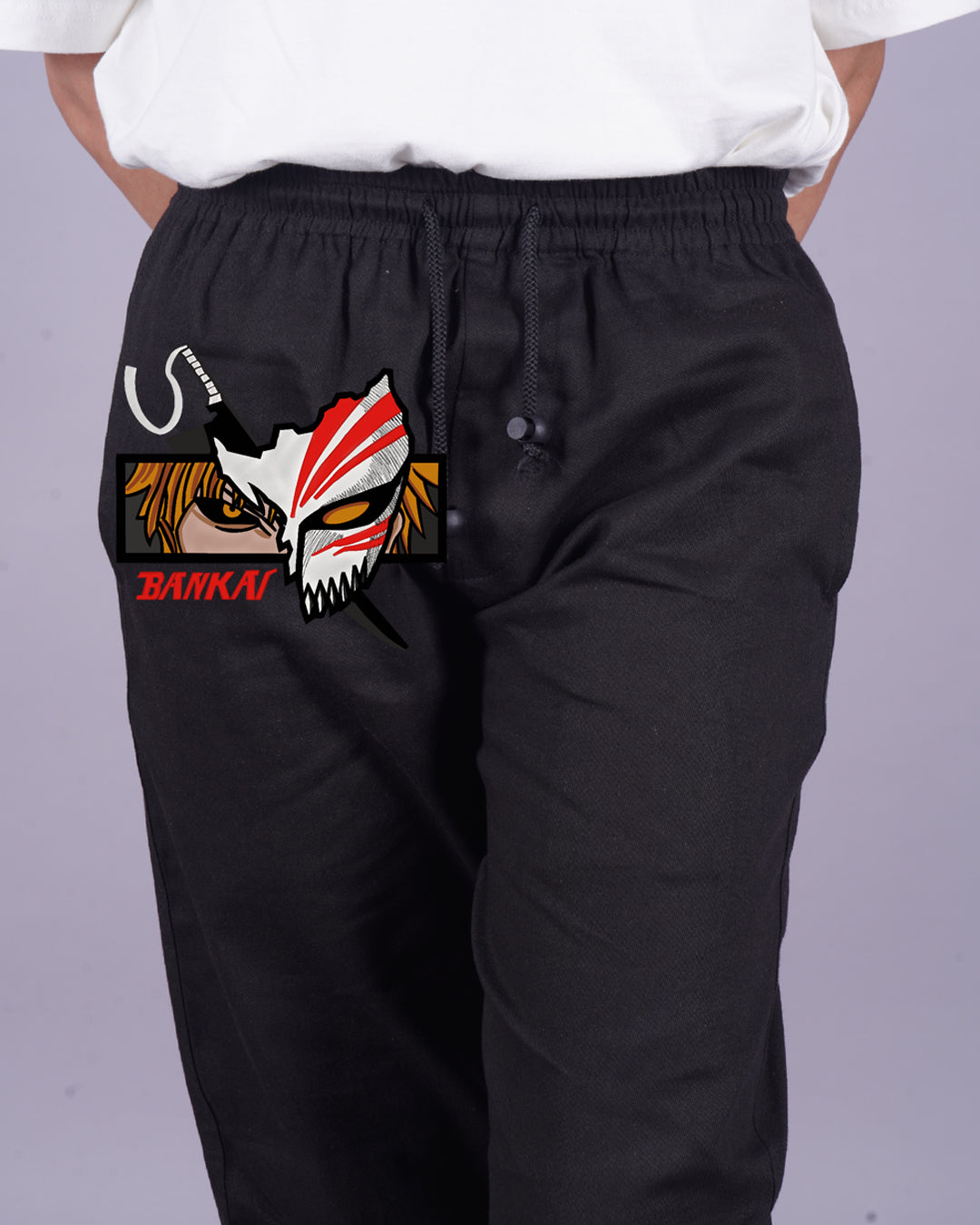 Bankai Influence: Ladies' Black Adjustable Cargo Pants
