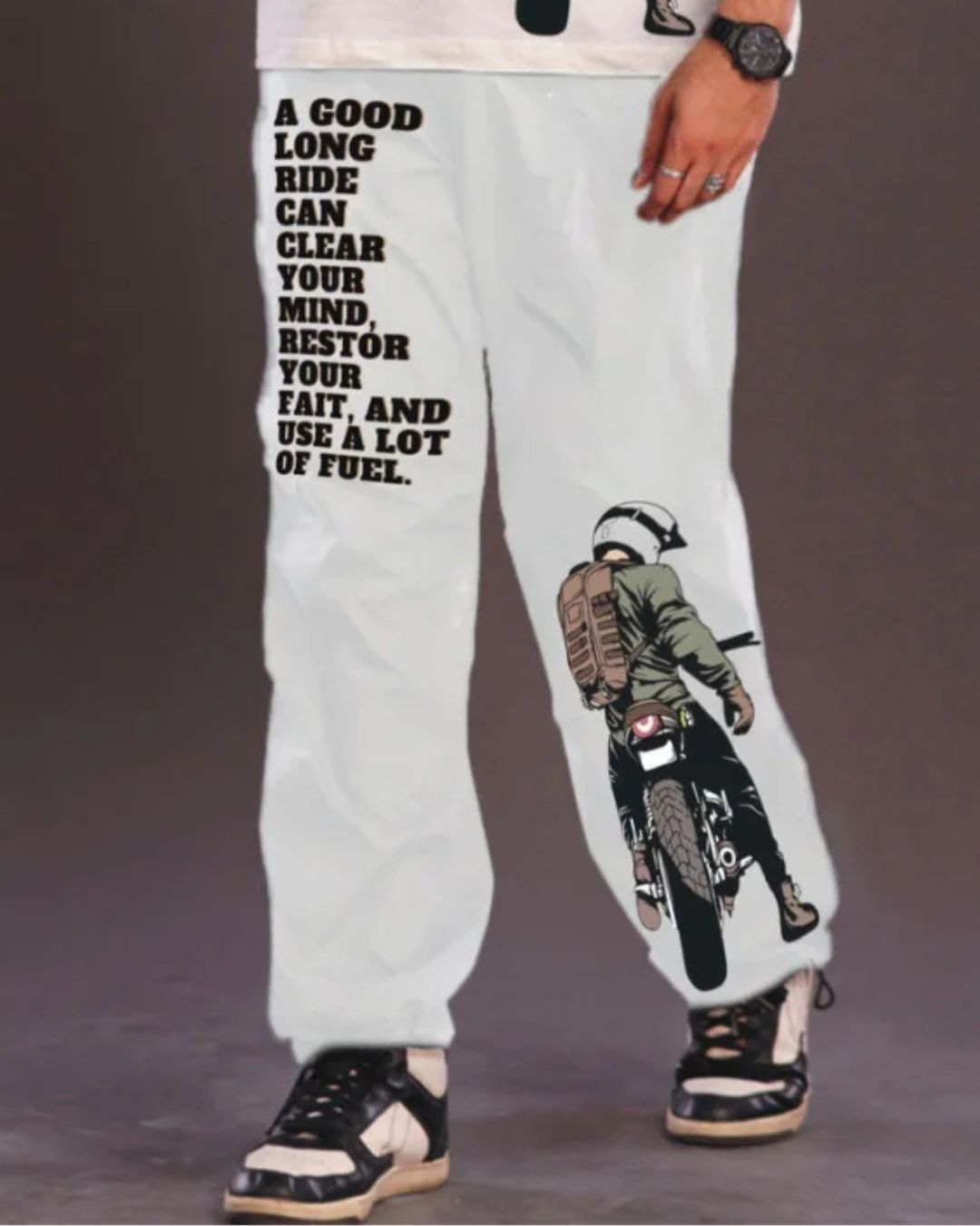 BIKE LOVE WHITE PANT (*)