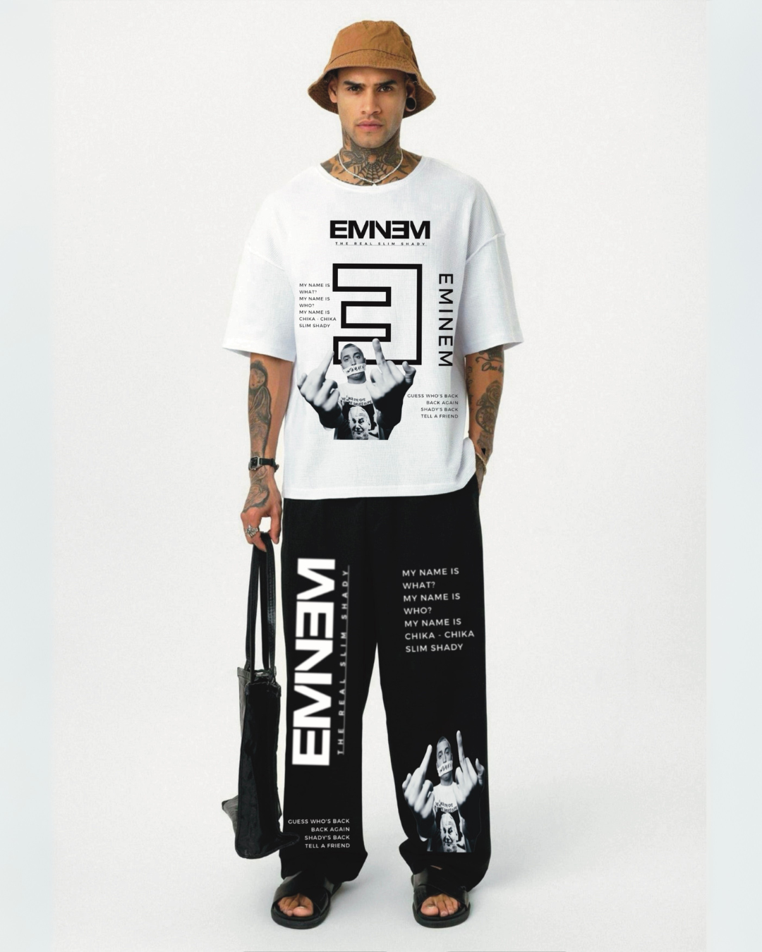 MEN'S CHIKA-CHIKA  OVERSIZED CORDSET (BLACK AND BLACK)