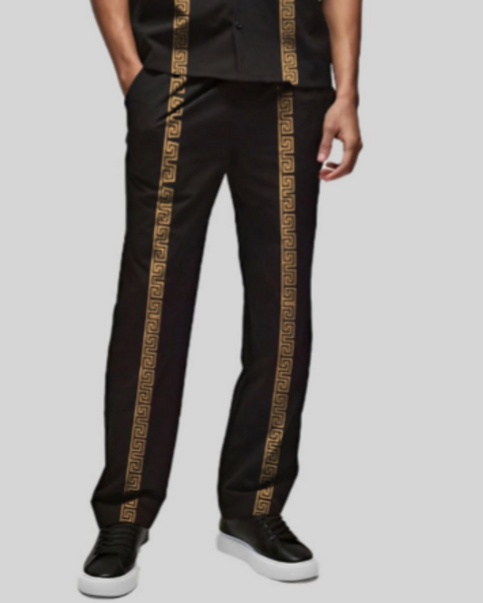 coded strap black pant(*)