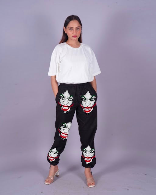 Joker Ladies' Black Adjustable Cargo Pants - Stylish Choice for Women