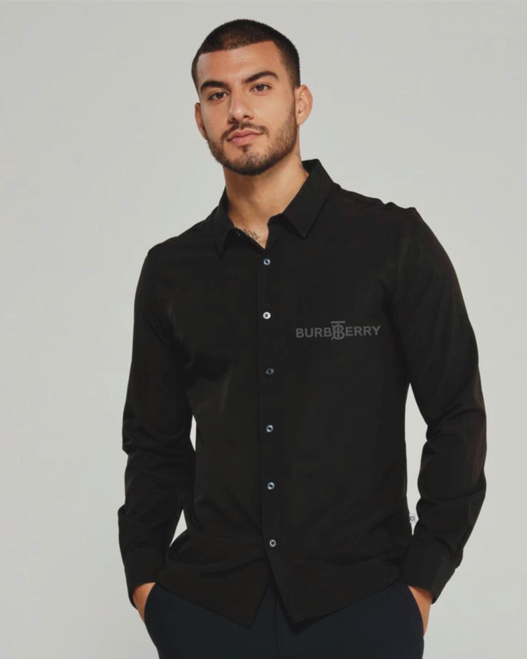 ENGLISH DREAM FULL SLEEVE BLACK  SHIRT(*)
