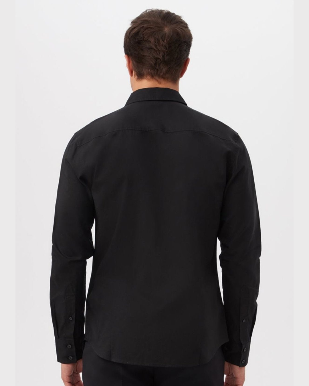 MONO TYPE FULL SLEEVE BLACK SHIRT(*)