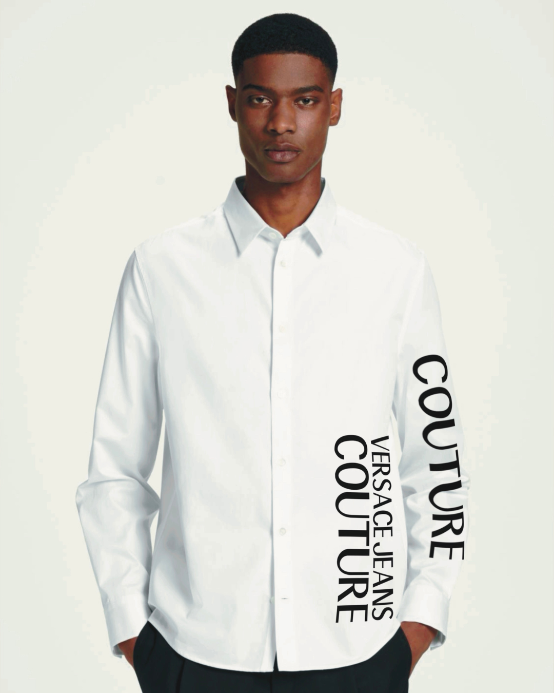 MONO TYPE FULL SLEEVE WHITE SHIRT