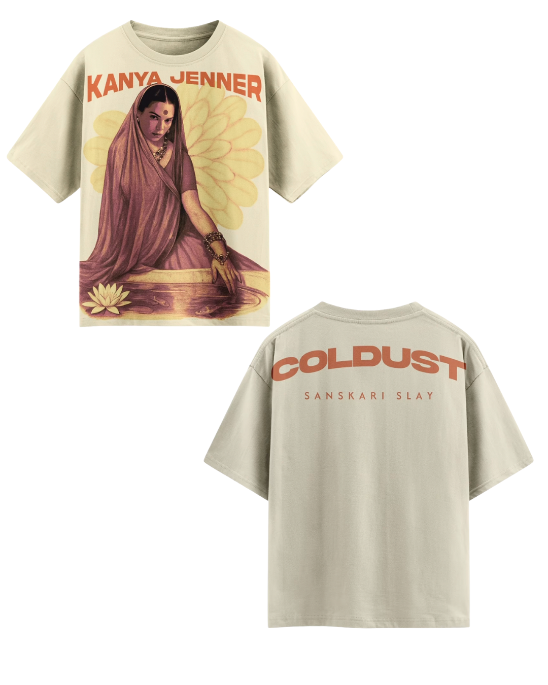 KANYA JENNER UNISEX OVERSIZED BLACK T-SHIRT