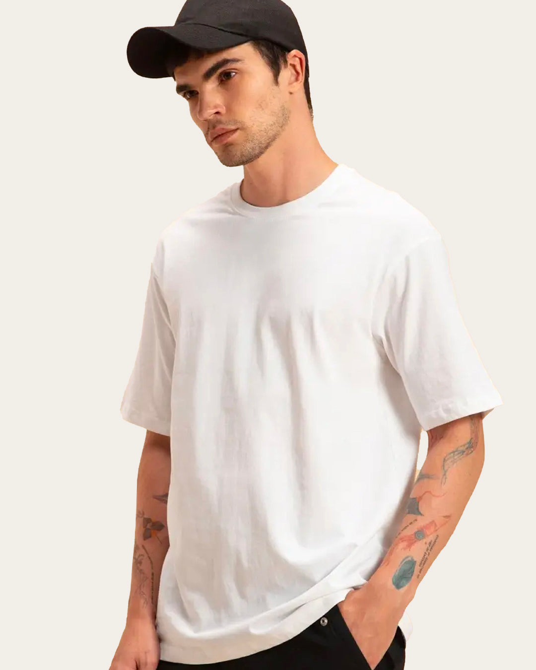 SOLIDS PACK OF 6: OVERSIZED T SHIRTS - 100% COTTON