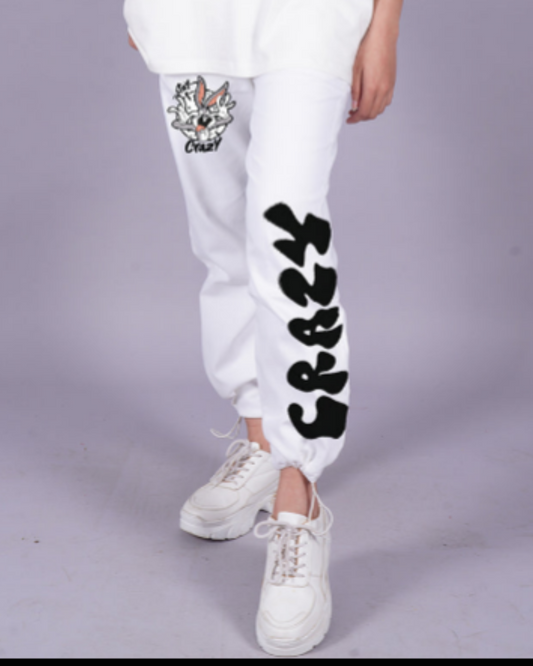 Stay Crazy White Pant(*)