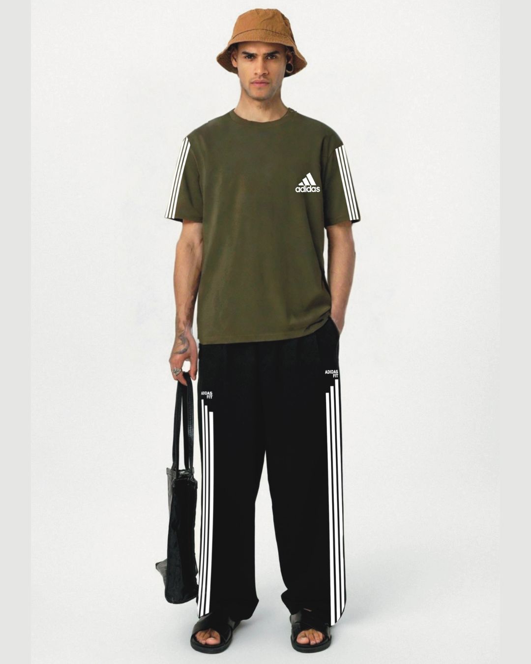 MENADDIDAS EDITION CORDSET OLIVE AND BLACK(*)