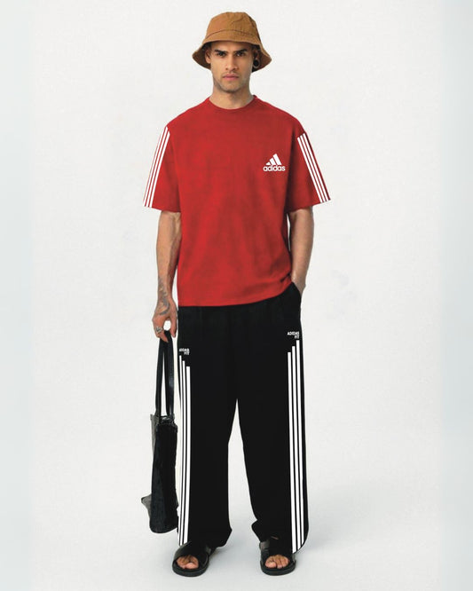 MEN ADDIDAS EDITION CORDSET RED AND BLACK(*)