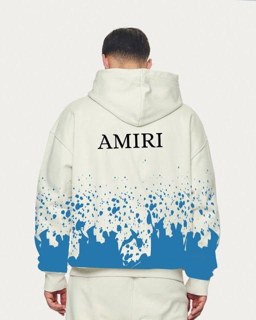 Unisex white Oversized Hoodie - Amiri